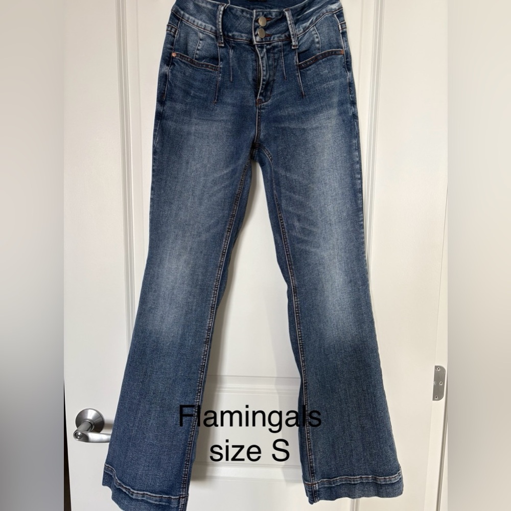 Flamingals Women's Flare Denim Jeans